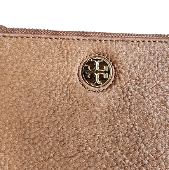 Tory Burch Crossbody Bag Tan Pebbled Leather - Picture 5 of 13